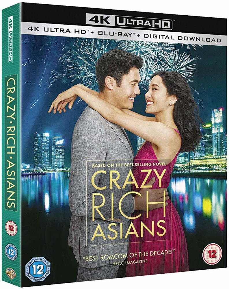 Crazy Rich Asians 4K UHD Blu ray Digital Download 2 Disc