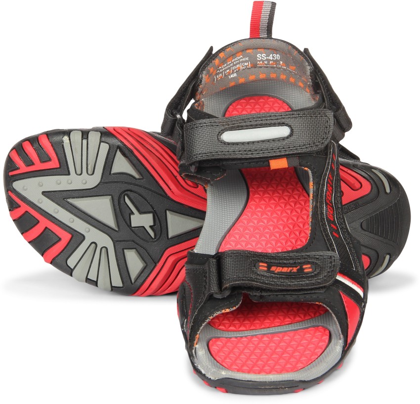 Sparx Sparx Men SS 430 Black Red Floater Sandals Men Grey Red