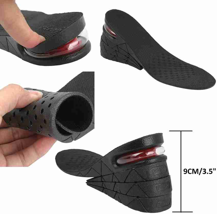 Xeekart Height Increase Insole 4 Layer Orthotic Heel Shoe Lift kit with Air Cushion Elevator Shoe Insole Lifts Kits Inserts for Men Women Taller Insoles 3 cm to 9 cm Variable Height