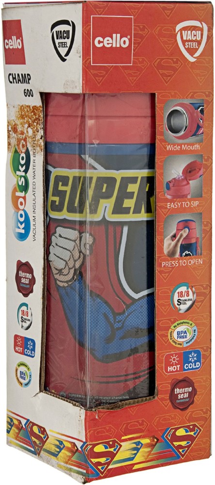 Buy Cello Champ Vacuum Insulated Water Bottle For Kids-Superman-  /shop