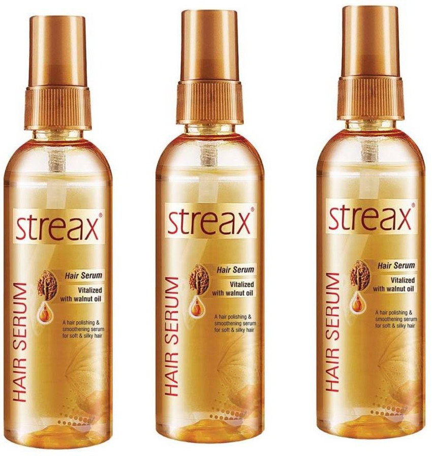 Streax Vitalized with Walnut Oil For Hair Smoothening Shine Hair Serum Price in India Buy Streax Vitalized with Walnut Oil For Hair Smoothening Shine Hair Serum Online