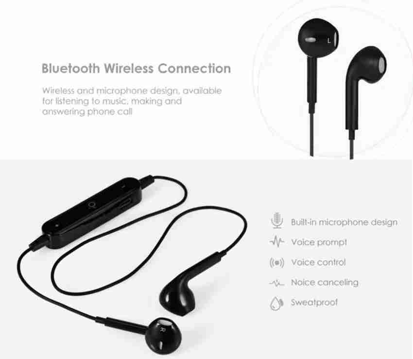 S6 wireless bluetooth stereo headset with mic flipkart sales
