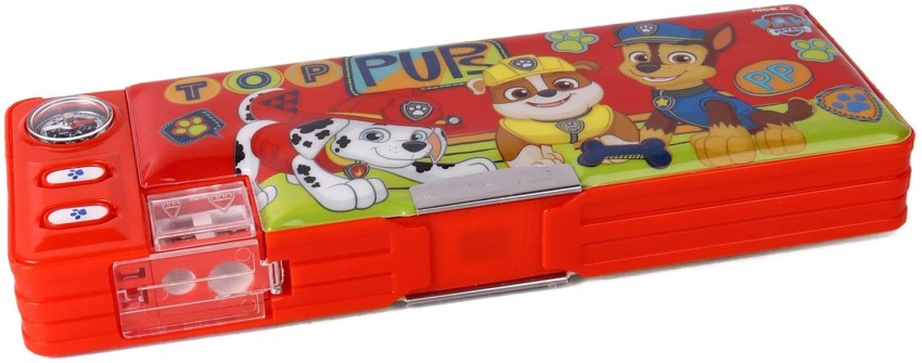 PAW PATROL Series Paw Patrol Top Pups Print Art Plastic Pencil  Box - Box