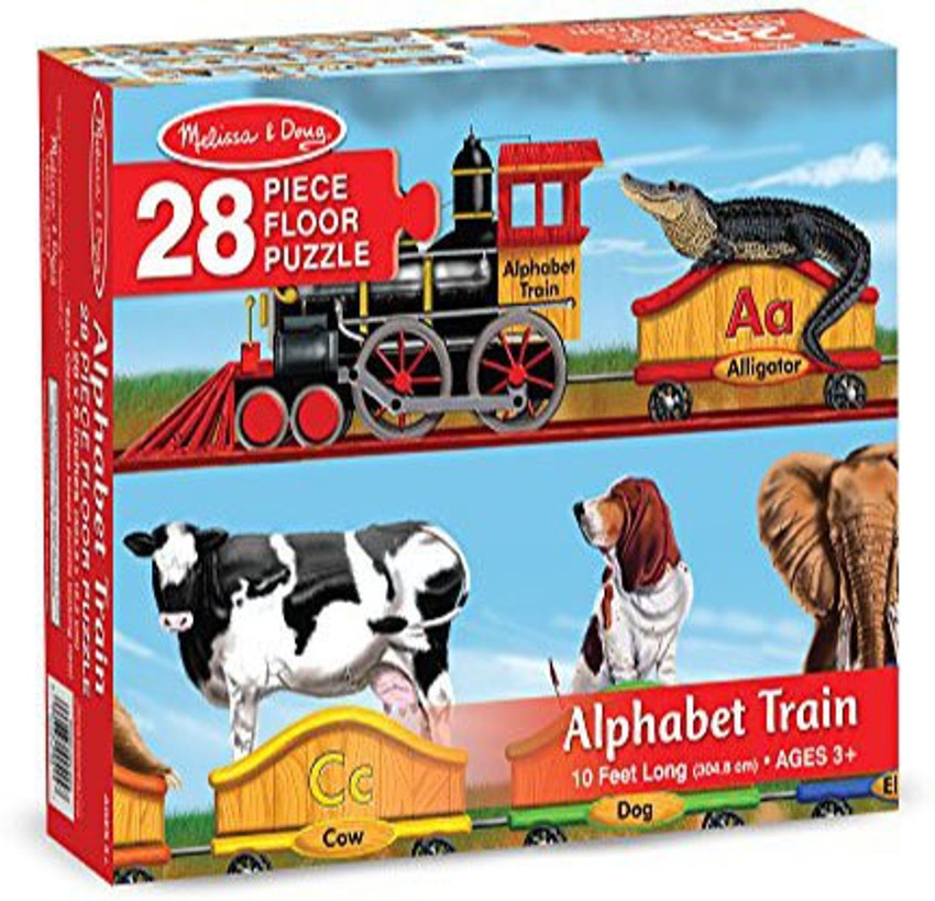 Animal top puzzle train