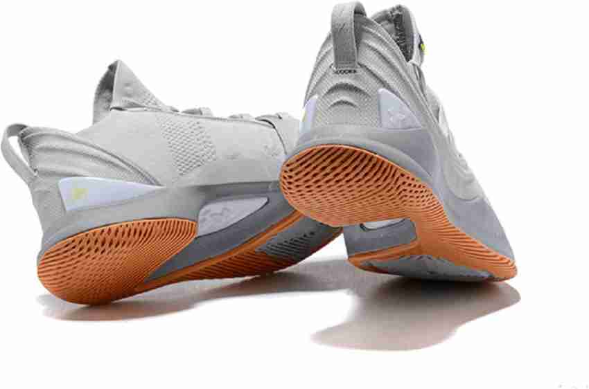 Stephen Curry UA Curry 5 Grey Gum Basketball Shoes For Men Buy Stephen Curry UA Curry 5 Grey Gum Basketball Shoes For Men Online at Best Price Shop Online for