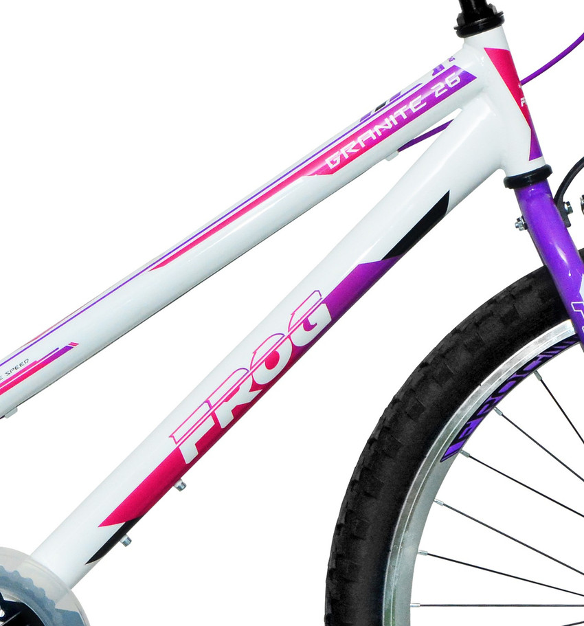 Frog Granite Bike For Adults White Purple 26 T Mountain Cycle Price in India Buy Frog Granite Bike For Adults White Purple 26 T Mountain Cycle online at Flipkart