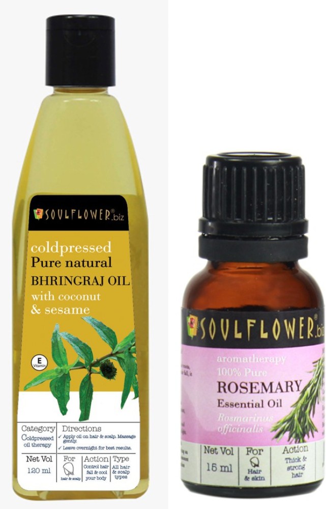 Soulflower Rosemary Essential Oil 30ml, 100% Premium & Pure, Natural &  Undiluted, For Skin and Hair, Hair Growth, Acne Control, Pimple Care -  Price in India, Buy Soulflower Rosemary Essential Oil 30ml