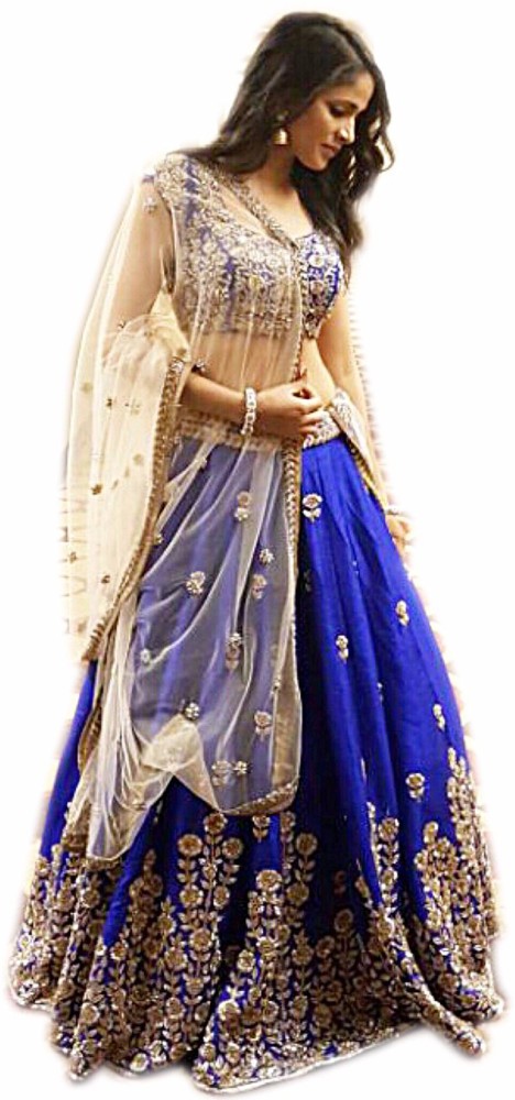 Blue 2025 lehenga flipkart