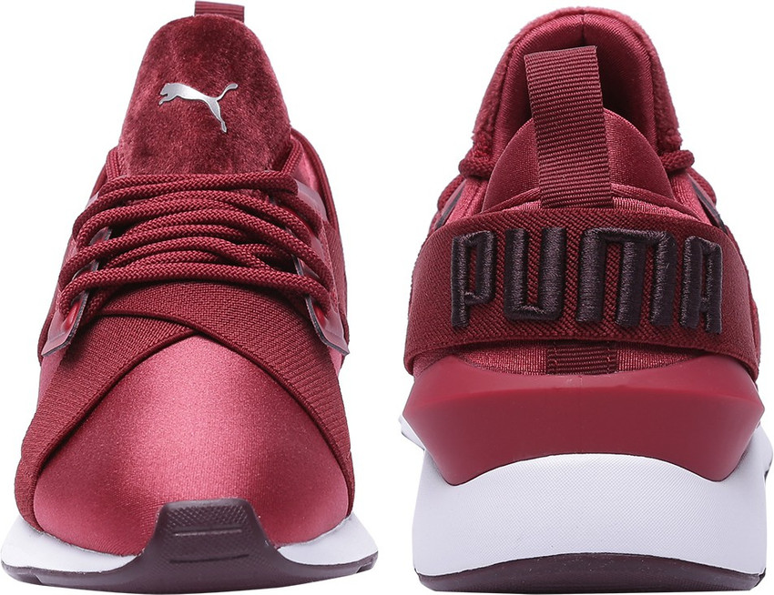 Puma muse satin ii red discount