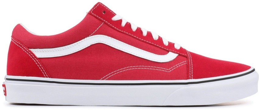 Red vans old skool 2024 womens