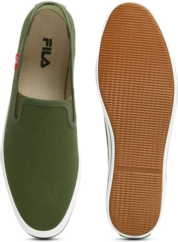 fila relaxer ii olive green sneakers