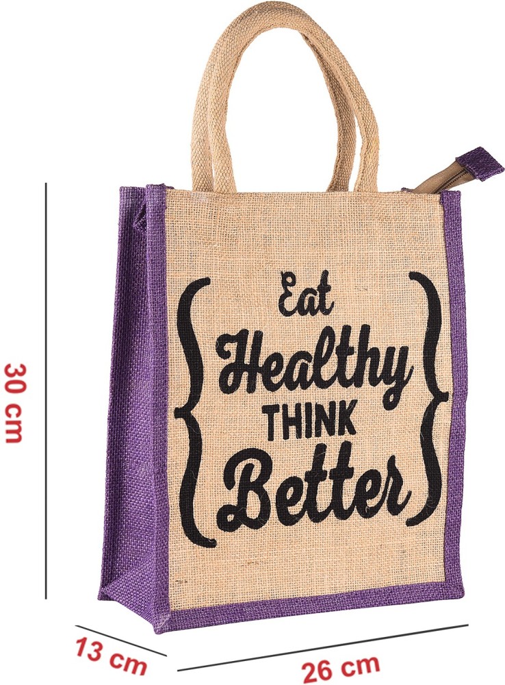 Jute lunch bags sale with zip