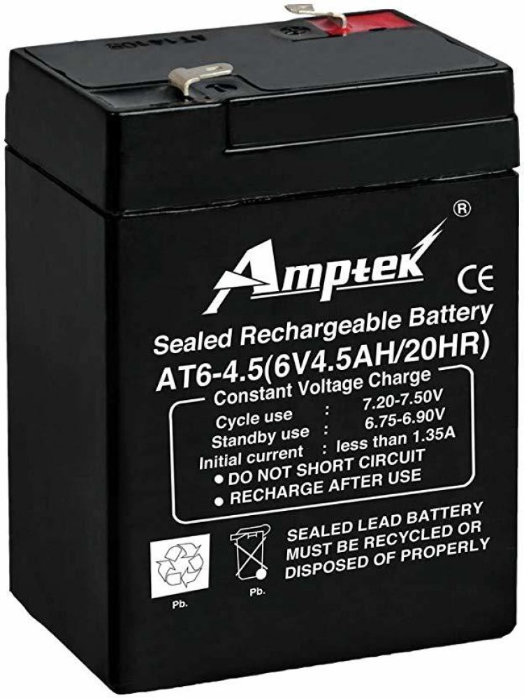 AMPTEK 6 VOLT 4.5 AH BATTERY Battery - AMPTEK 