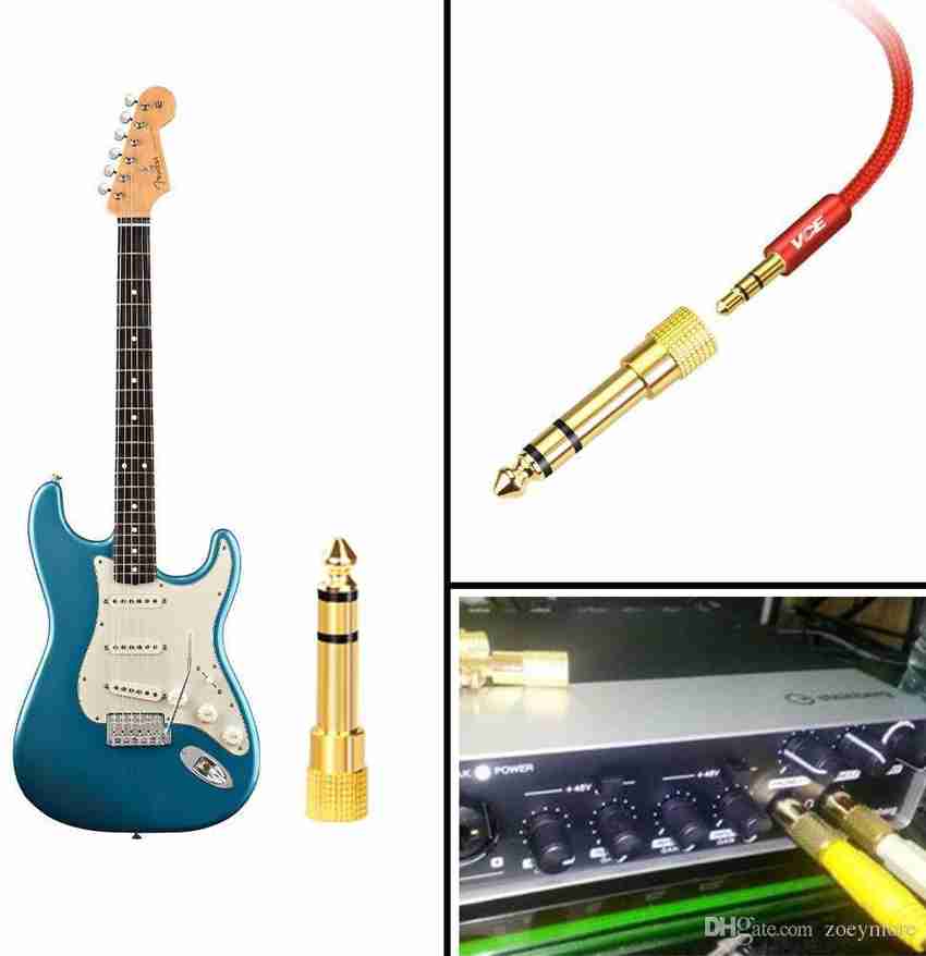 Guitar jack to best sale headphone