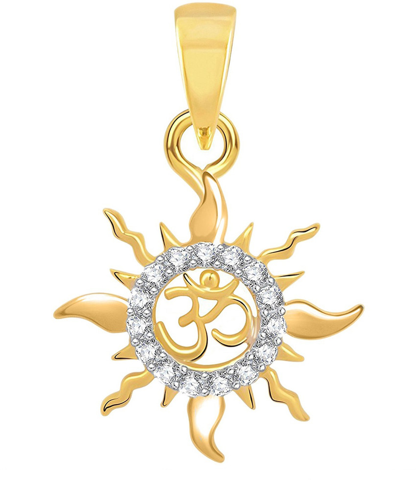 THE MARKETVILLA Om Surya Lord Sun God Pendant Gold plated Cubic Zirconia Sterling Silver Locket Price in India Buy THE MARKETVILLA Om Surya Lord Sun God Pendant Gold plated Cubic Zirconia Sterling Sil...