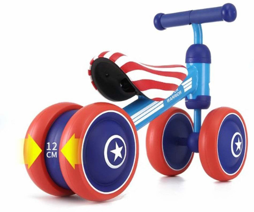 GADGETSWRAP Kids Favor Captain America Design Baby Balance Bike