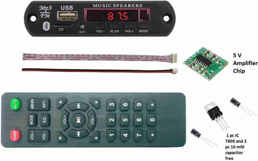 Electronic Spices Bluetooth FM USB AUX Card MP3 Stereo Audio Player Decoder  Module at Rs 250/piece in Delhi