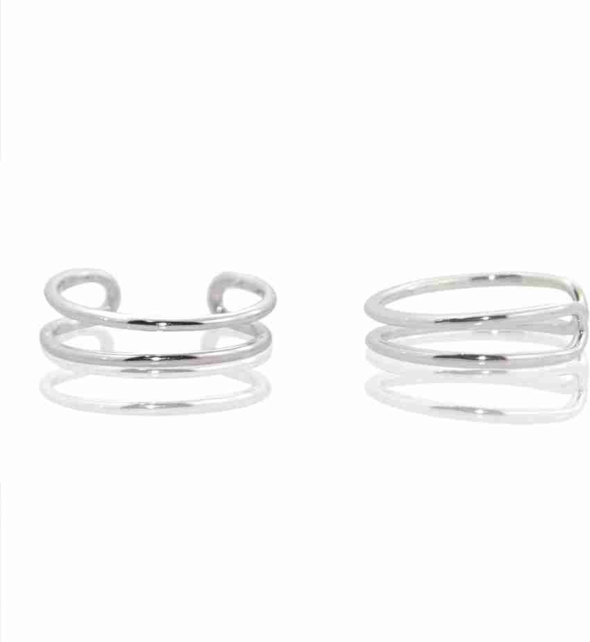Triple Band Toe Ring 925 Sterling Silver Thin Adjustable Stylish Rings For  Women Size 6 