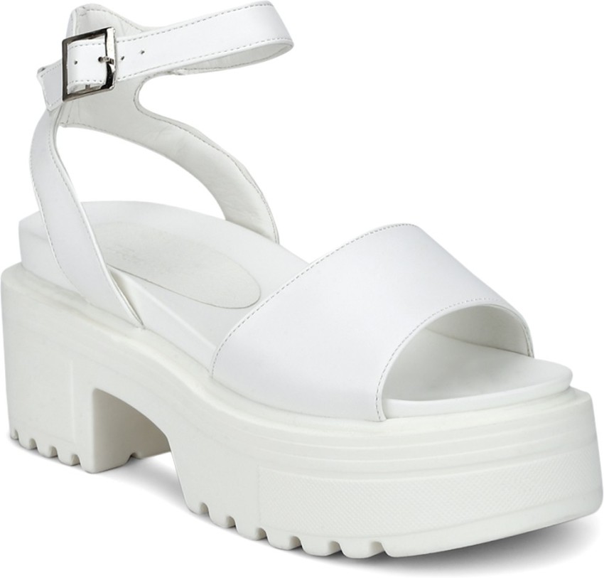 TRUFFLE COLLECTION Women White Heels Buy TRUFFLE COLLECTION