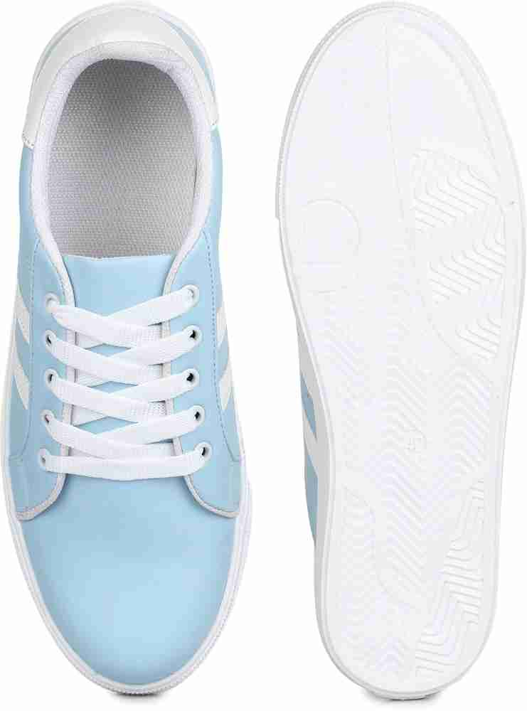 Blue colour shoes for sales girls