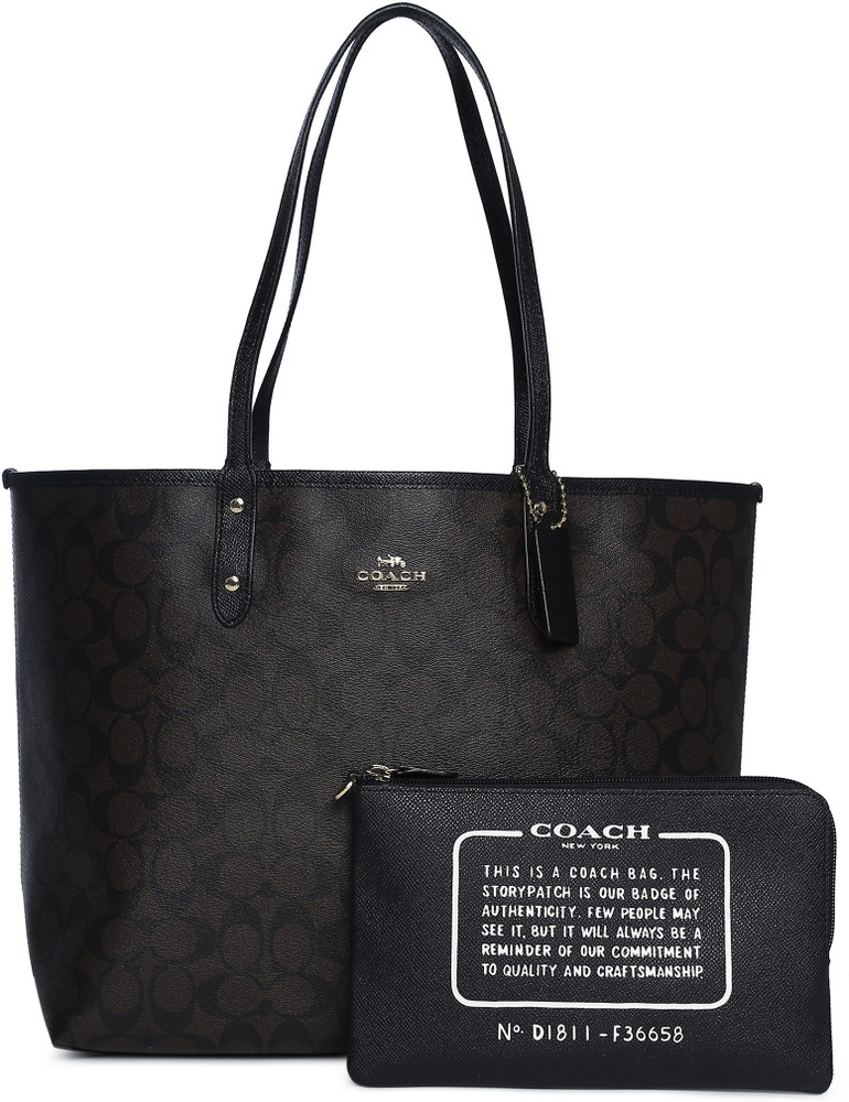 COACH Women Grey Shoulder Bag