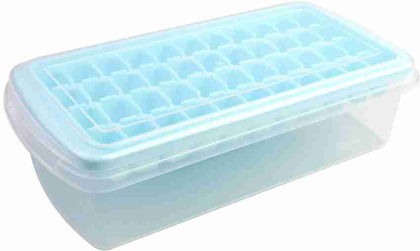 Ice Cube Tray with Lid and Ice Box, 56 Pcs Silicone Ice Cube Molds