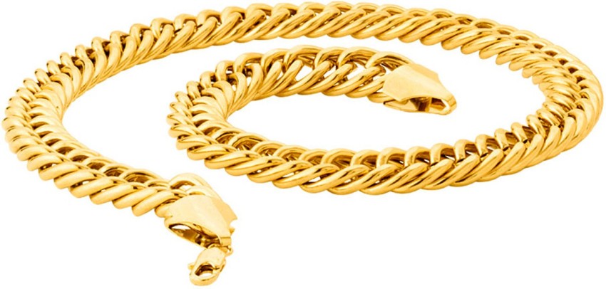 Fashion Frill Trendy Men Gold Plated Metal Chain