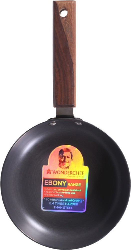 Wonderchef Ebony Deep Fry Pan with Lid 20cm