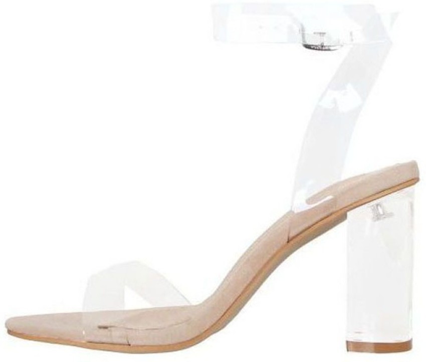 Clear best sale tan heels