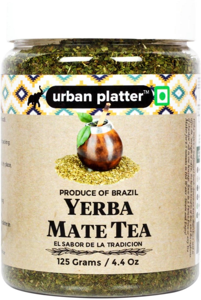 urban platter Yerba Mate Tea, 125g / 4.4oz [Antioxidant, Product of Brazil,  Alertness] Herbs Mate Tea Mason Jar Price in India - Buy urban platter Yerba  Mate Tea, 125g / 4.4oz [Antioxidant