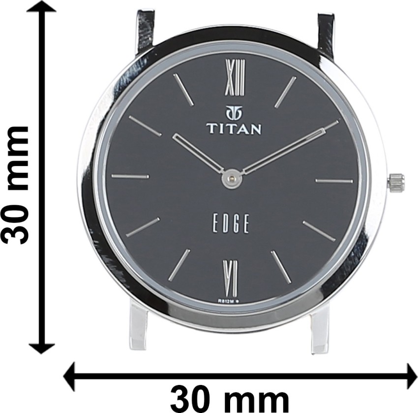 Titan Edge Analog Black Dial, NN679SL02