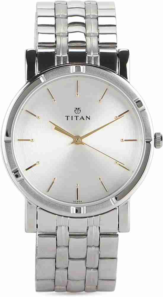 Titan silver clearance chain watches