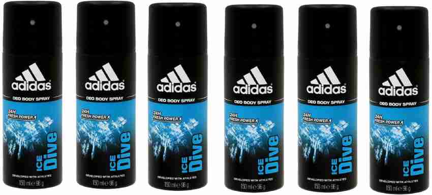 ADIDAS Ice Dive Deodorant Body Spray 150ML Each Pack of 6