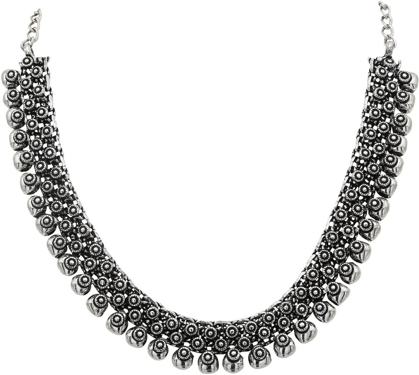 Flipkart black hot sale metal necklace