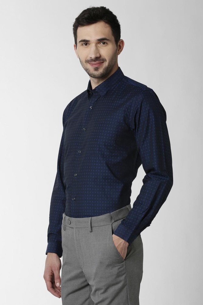 Buy Louis Philippe Navy Shirt Online - 775743 | Louis Philippe