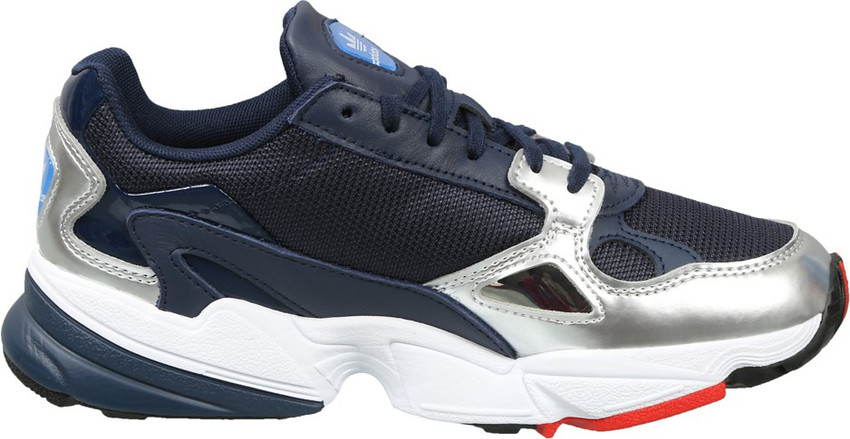 Adidas originals navy metallic falcon trainers new arrivals