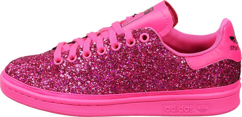 Adidas stan sale smith pink glitter