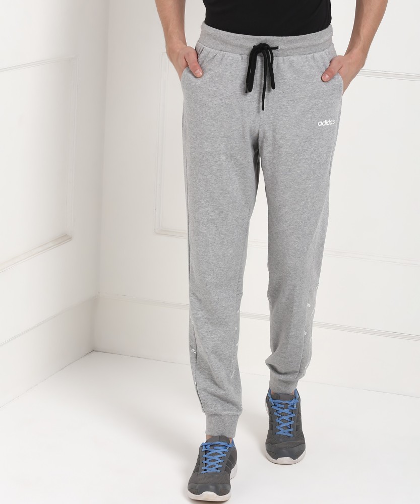 ADIDAS Self Design Men Grey Track Pants - Buy ADIDAS Self Design