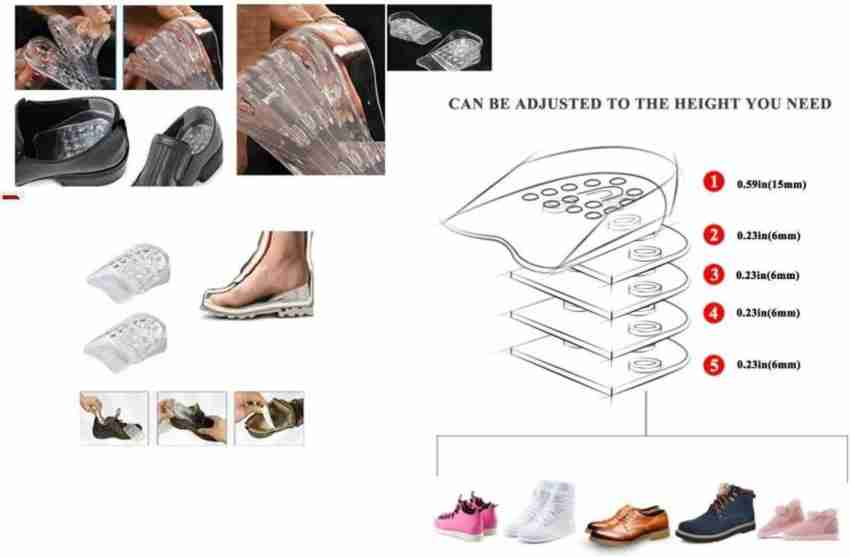 CGT Adjustable 5 layer Silicone Gel Height Increase Insole and