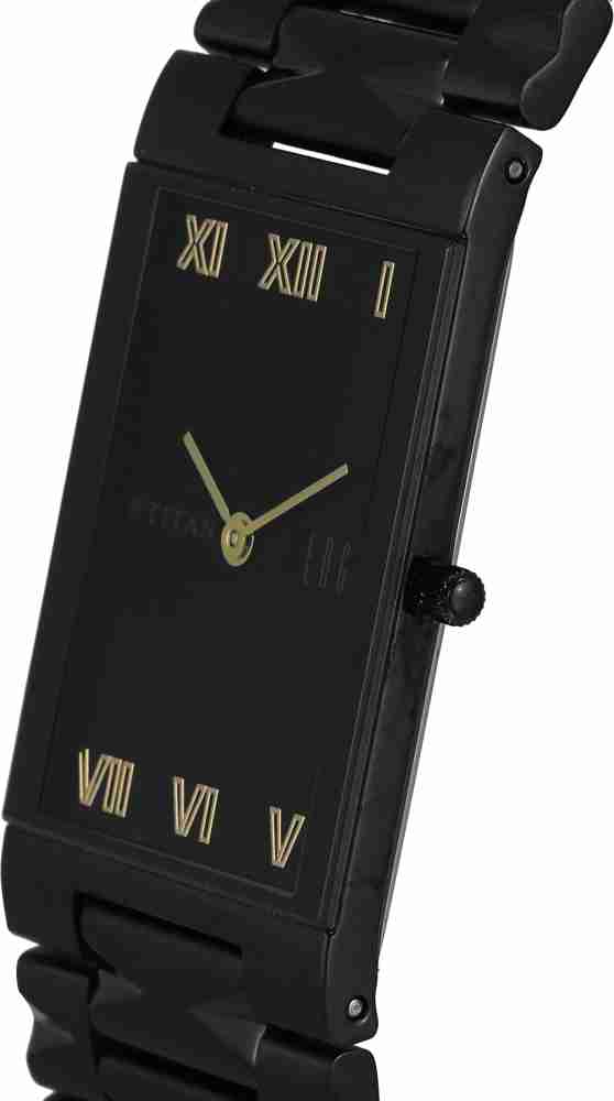 Titan edge best sale watch black chain