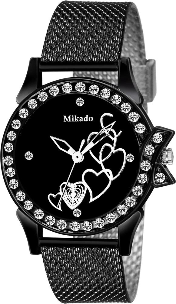 MIKADO Analog Watch For Girls Buy MIKADO Analog Watch For Girls Fabric Black Analog Watch for Girls Online at Best Prices in India Flipkart