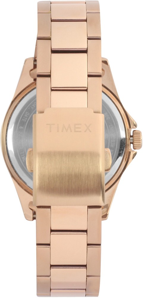 Timex rose gold sales women's watch tw000w208