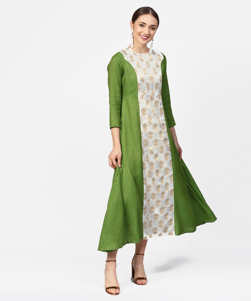 Flipkart green outlet kurti