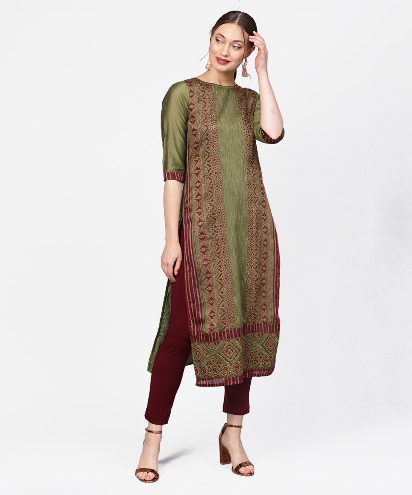 Jaipur Kurti Women Printed Straight Kurta - Buy Jaipur Kurti Women Printed  Straight Kurta Online at Best Prices in India