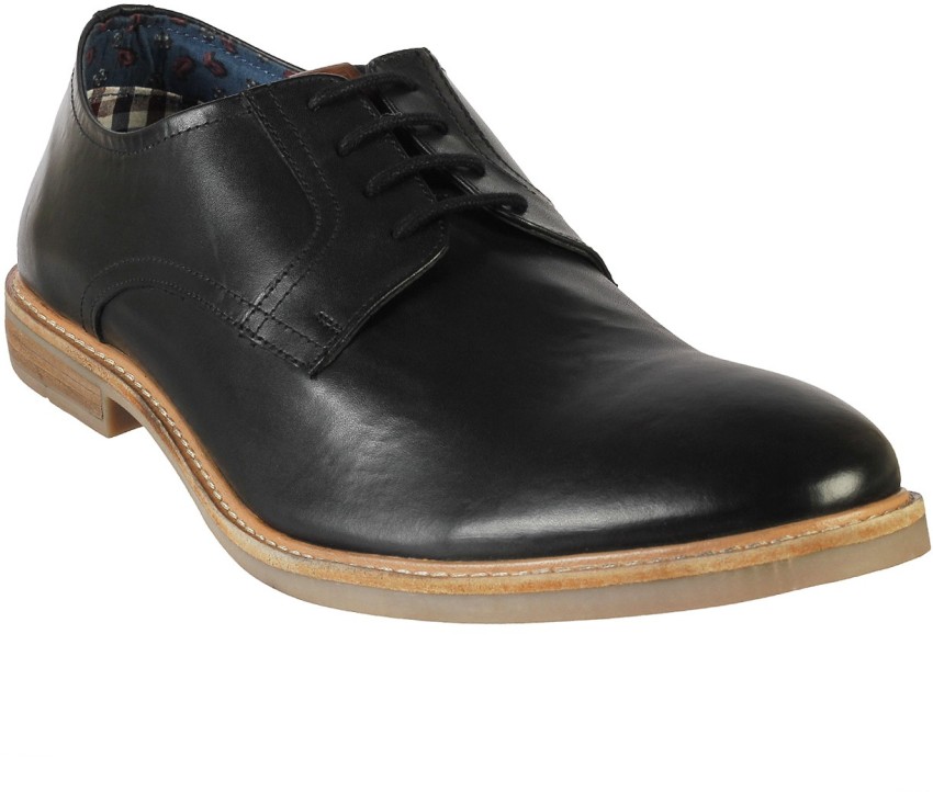 Ben sherman best sale black leather shoes