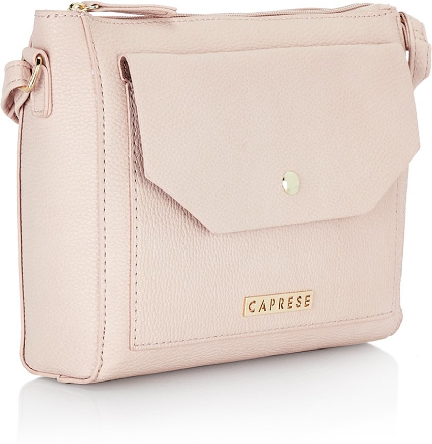 Caprese Pink Sling Bag Glenn Sling Medium E Powder Peach Powder