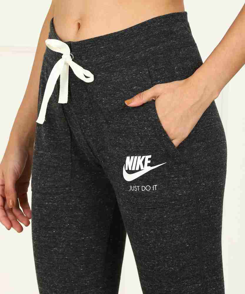 NIKE Self Design Women Grey Track Pants Buy NIKE Self Design