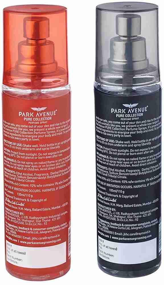 Park avenue pure cheap collection trance perfume spray
