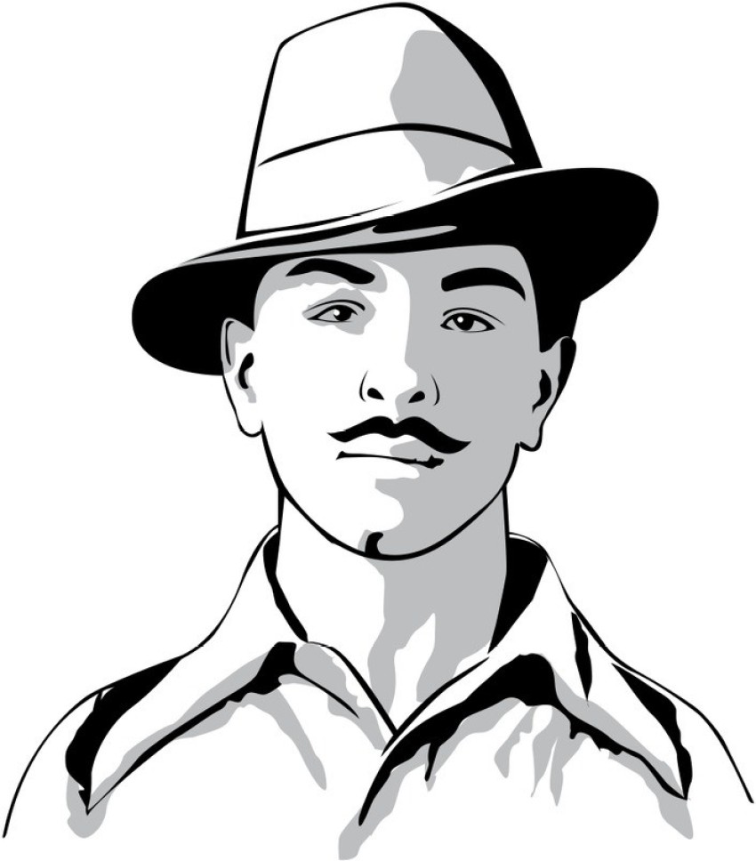 Update more than 135 bhagat singh shading drawing - seven.edu.vn