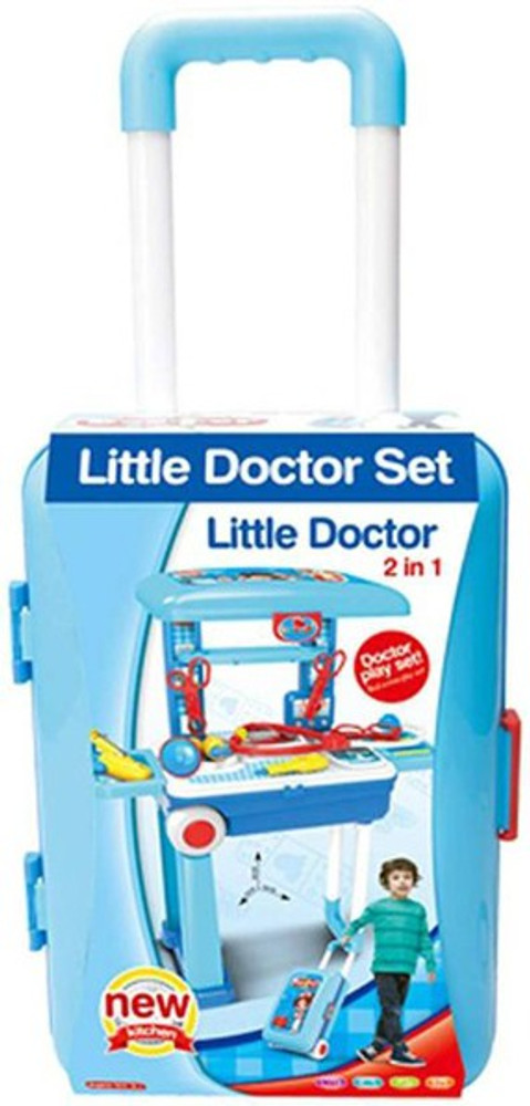 HornFlow 2 in 1 Little Doctor Set with Luggage Trolley Best Gift